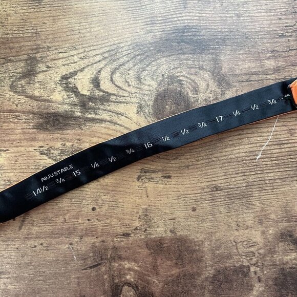 Countess Mara Mens Orange Satin Bow Tie Adjustable Size Formal Event Prom - Picture 4 of 4